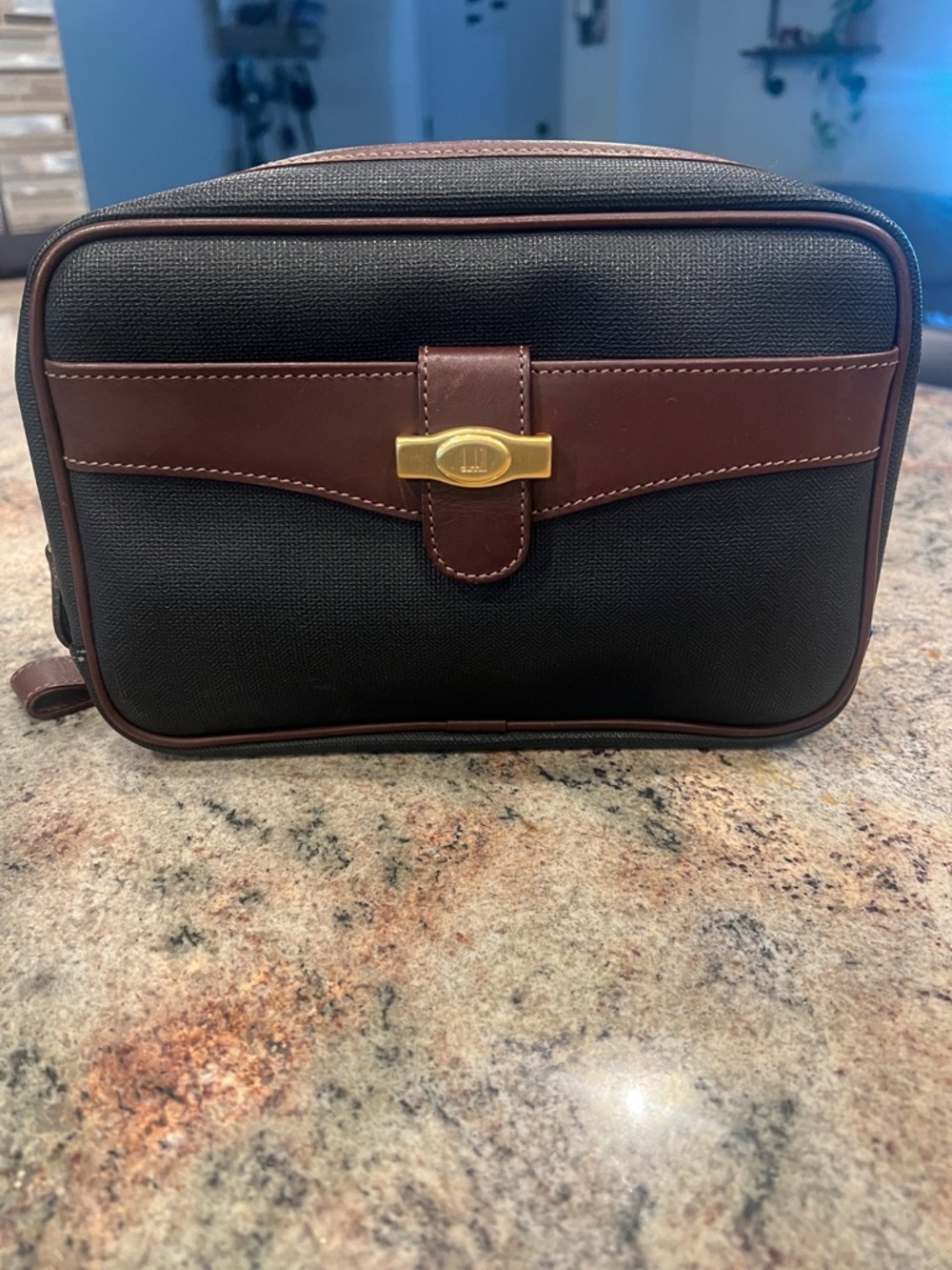 Dunhill Black & Brown Men’s Toiletry Bag
